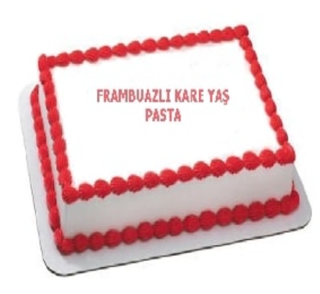 Lezzetli Frambuaz Aromalı 25 Kişilik Yaş Pasta